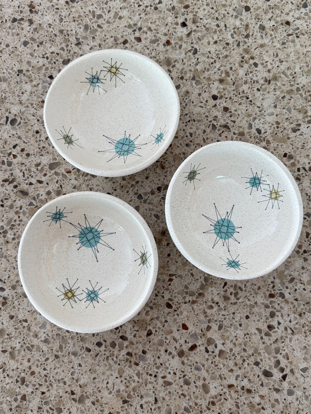 Franciscan Starburst Berry Bowls - set of 3